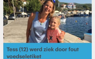 RTL nieuws: Tess (12) werd ziek door fout op voedseletiket